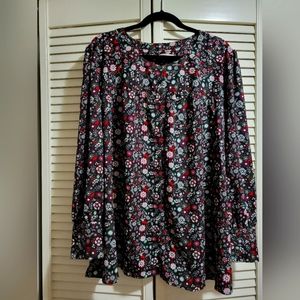Size 22 Loft Plus Floral Button-up top